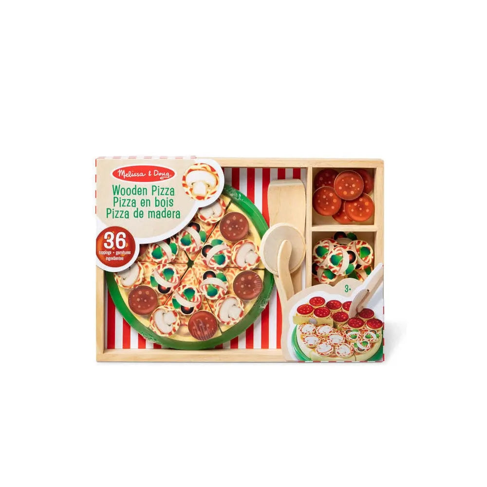 Melissa & Doug - Wooden Pizza Party Play Set