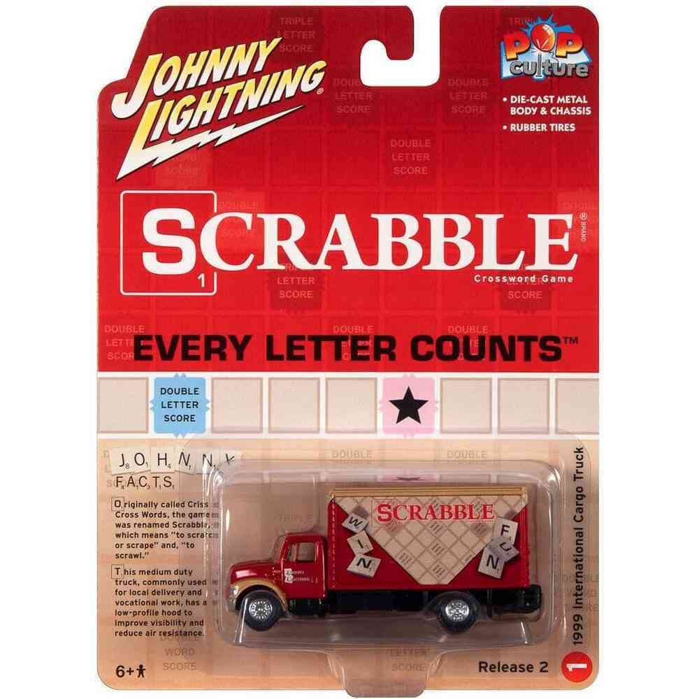 Johnny Lightning Pop Culture 1:64 - 1999 International Cargo Truck (Scrabble)