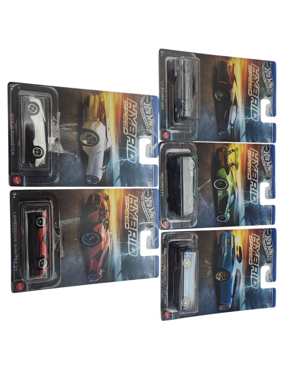 Hot Wheels Silver Series Hybrid Speed 2025 Complete Set of 5 – Opened Packaging