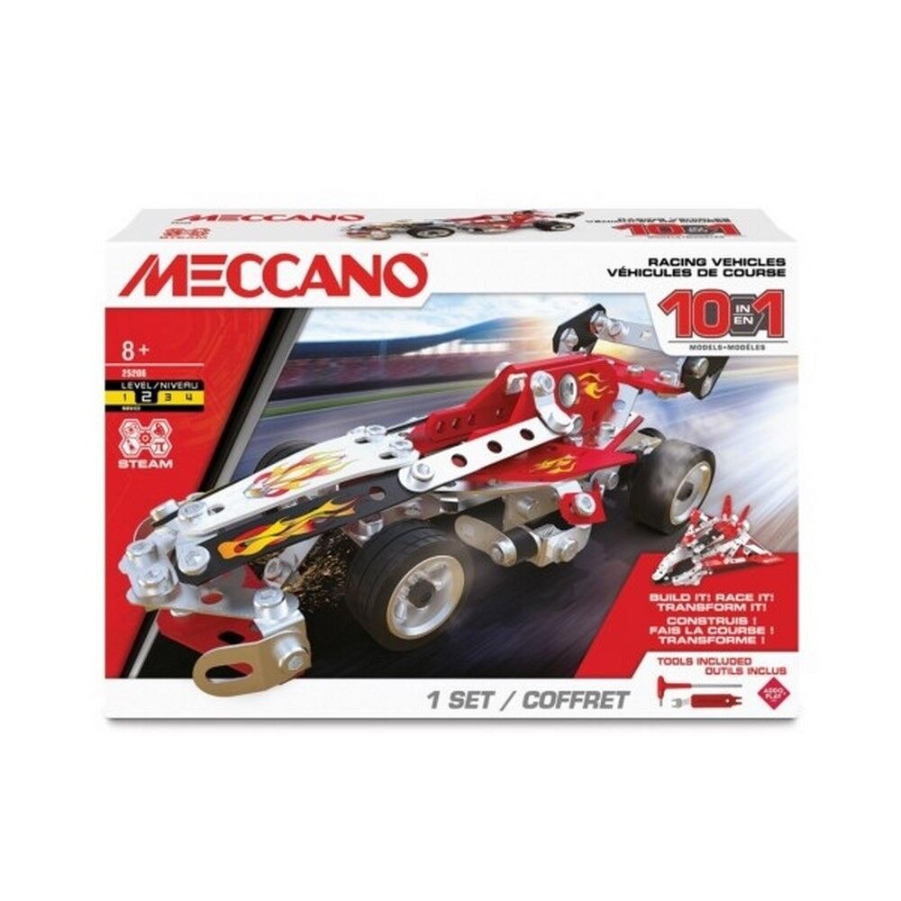 Meccano 10 Multi Model Set - Racing Vehicles