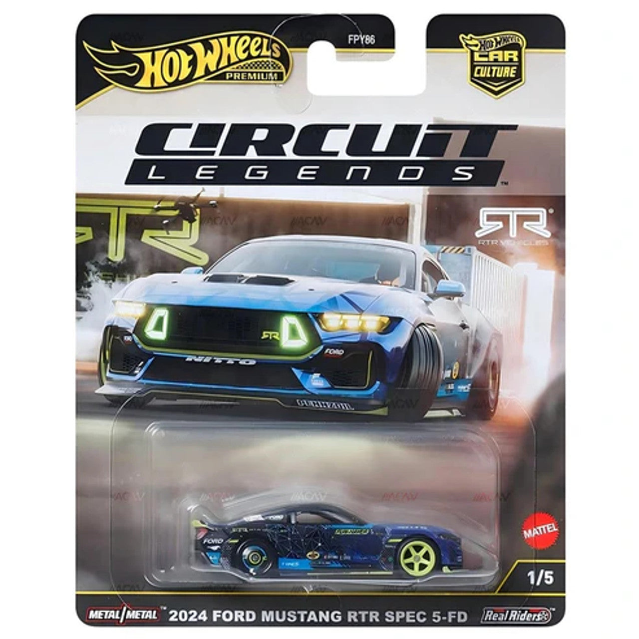 HW Car Culture Circuit Legends 2024 Ford Mustang RTR Spec 5-FD