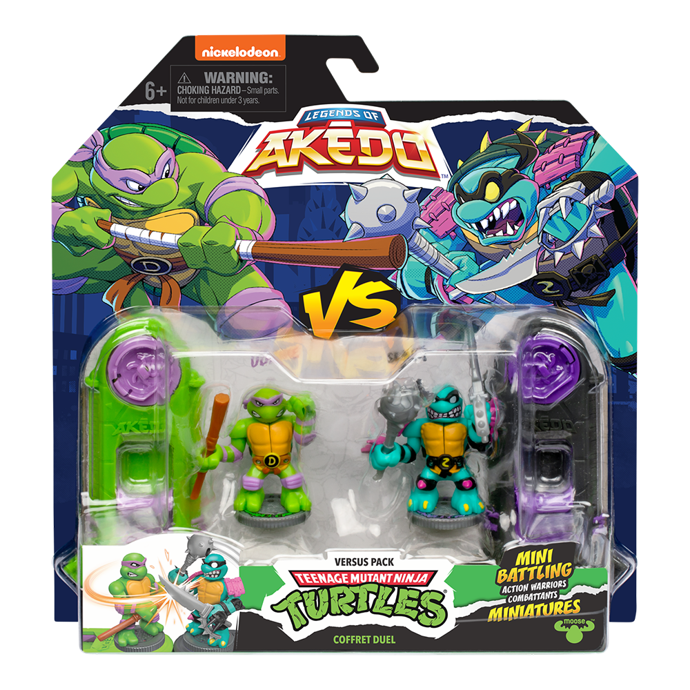 Akedo TMNT Versus Pack Donnie VS Slash
