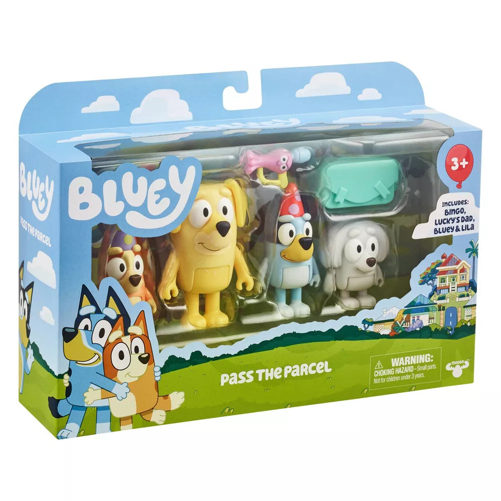 Bluey 4 Figure Pack - Pass the Parcel