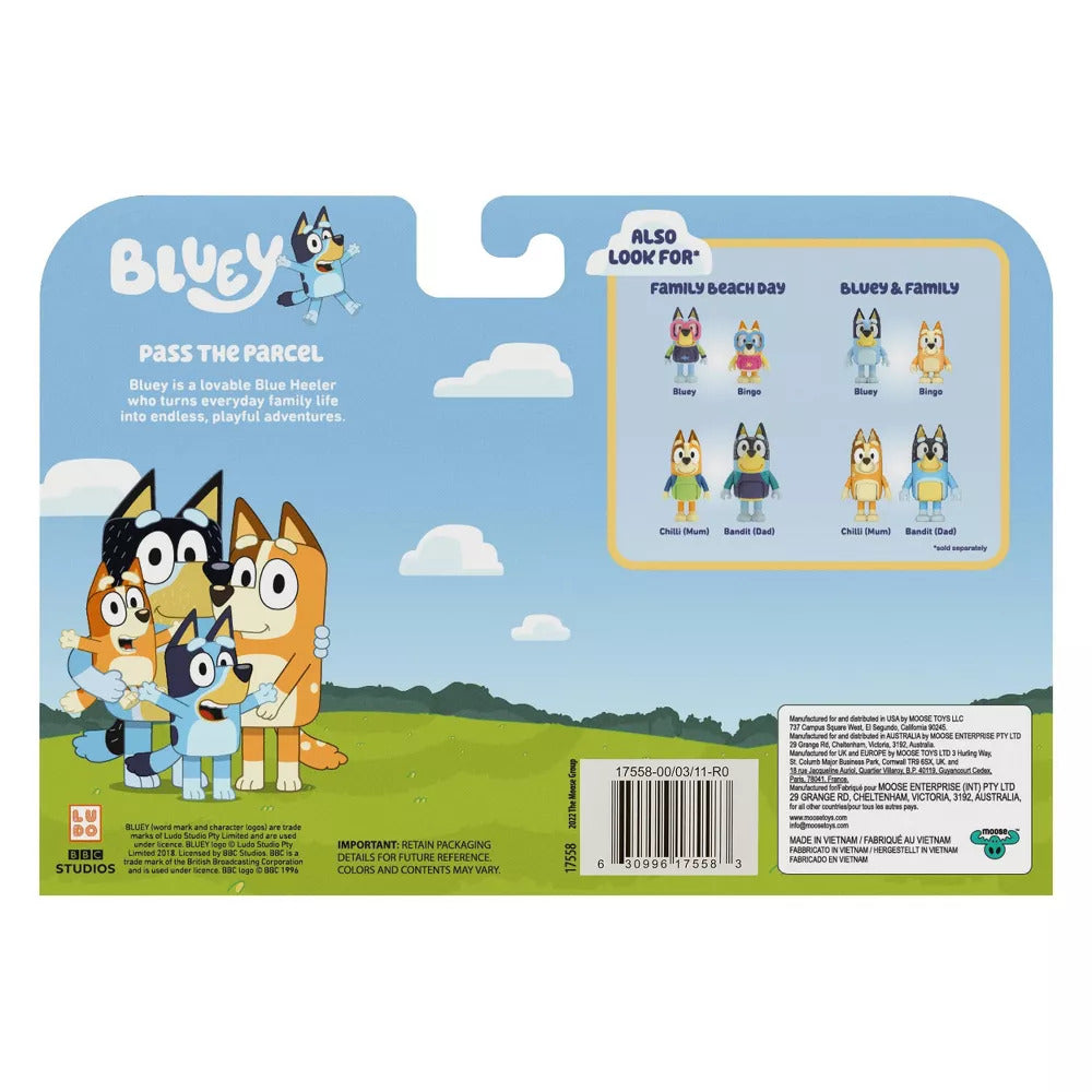 Bluey 4 Figure Pack - Pass the Parcel