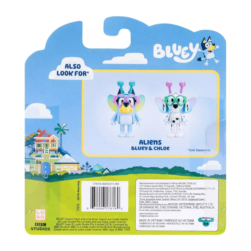 Bluey Beach Mini Figures 2 Pack - Aliens