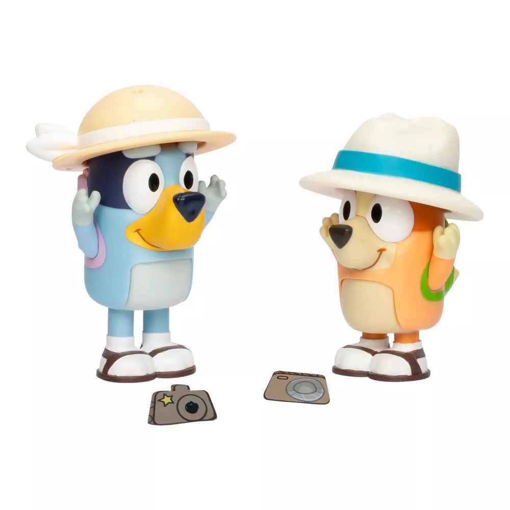 Bluey Figure 2 Pack - On Holiday