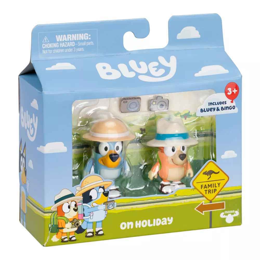 Bluey Figure 2 Pack - On Holiday