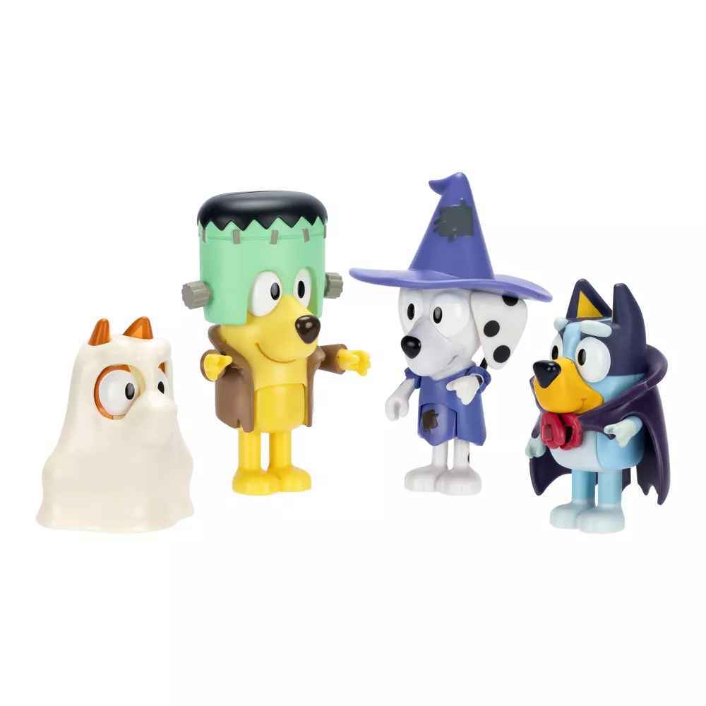 Bluey 4 Figure Pack - Halloween