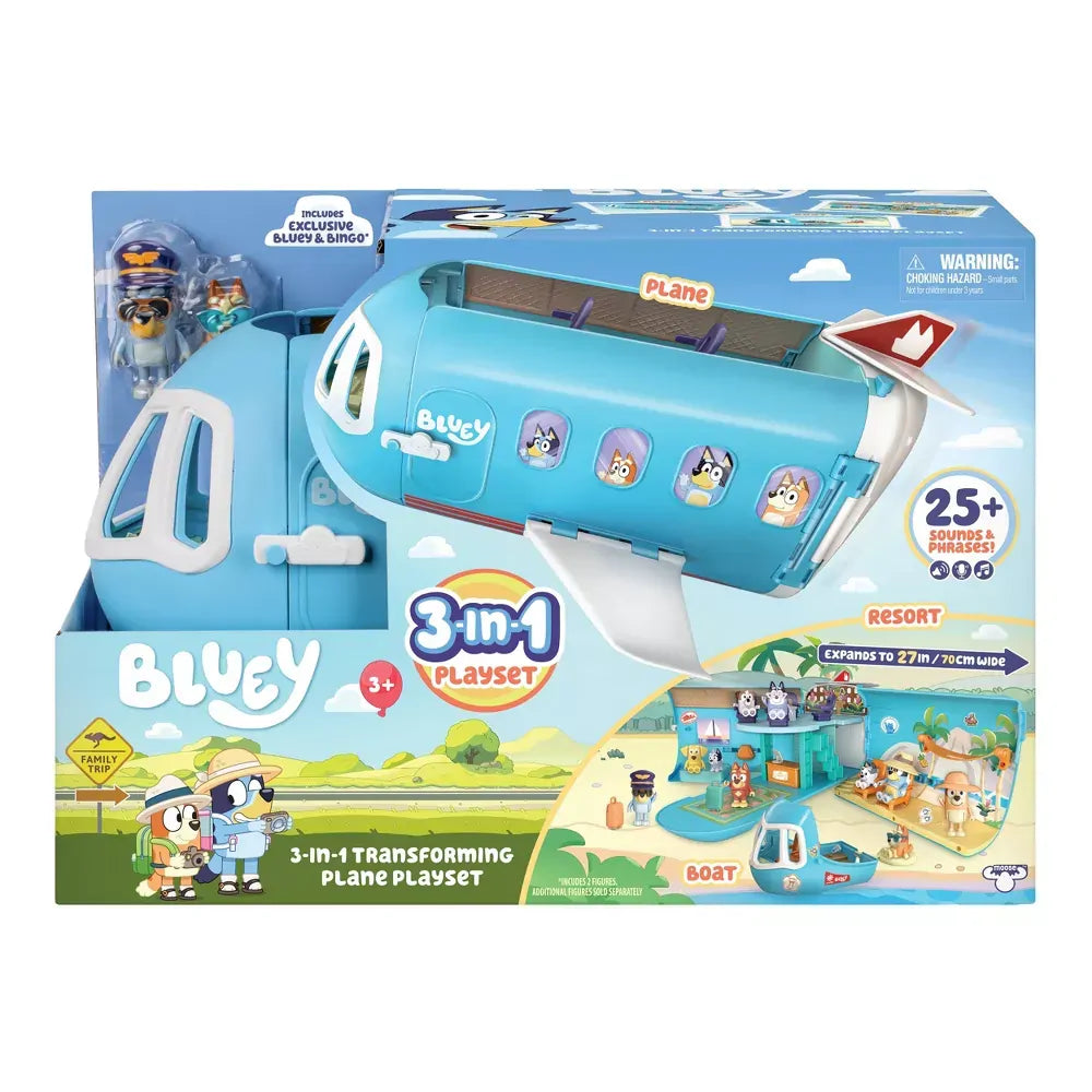 Bluey - 3 in 1 Transforming Plane Playset