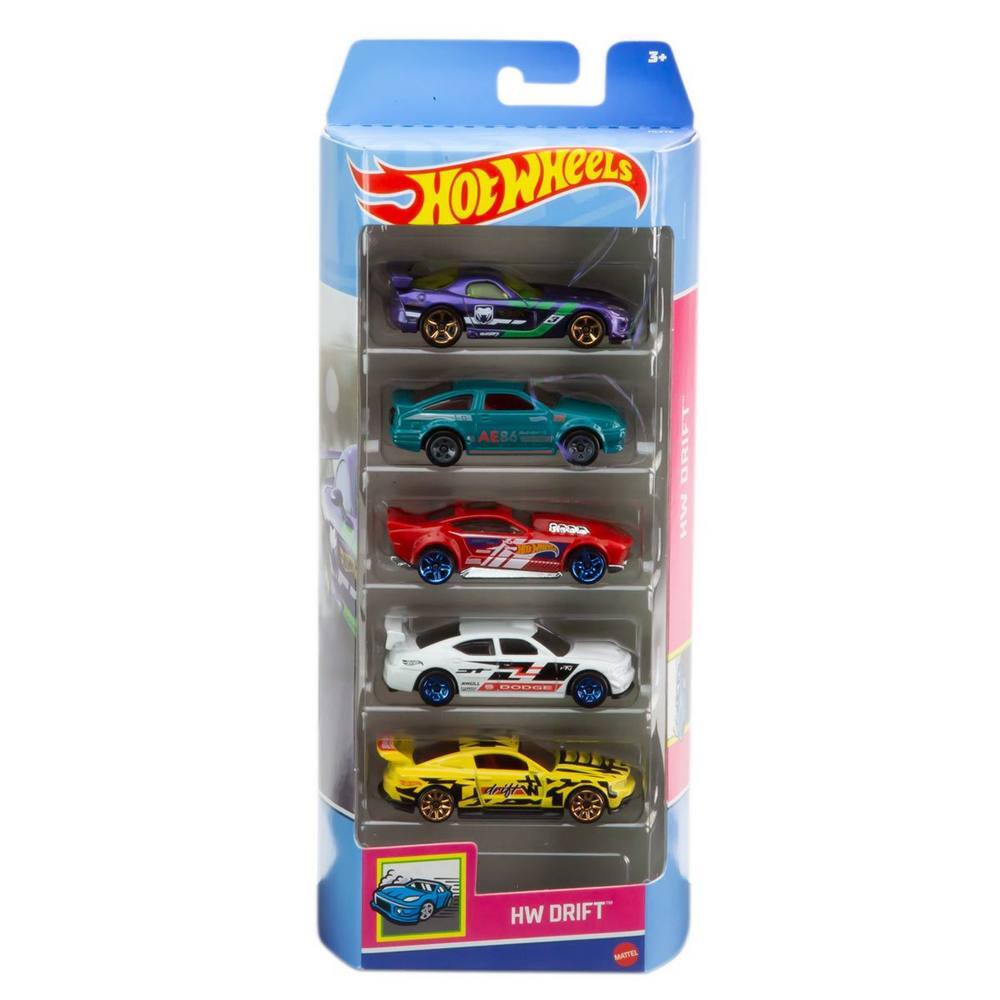 Hot Wheels Vehicles 1:64 5 Pack - HW Drift