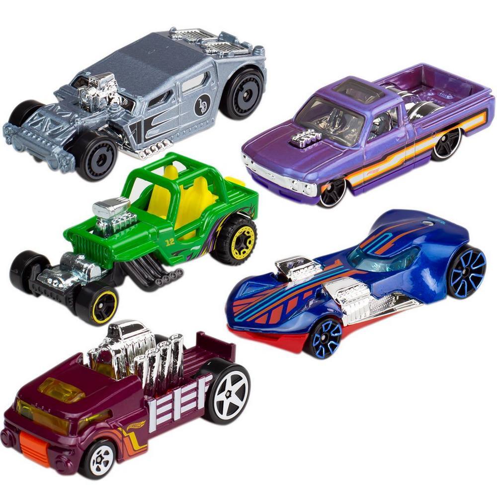 Hot Wheels Vehicles 1:64 5 Pack - HW Exposed Engines