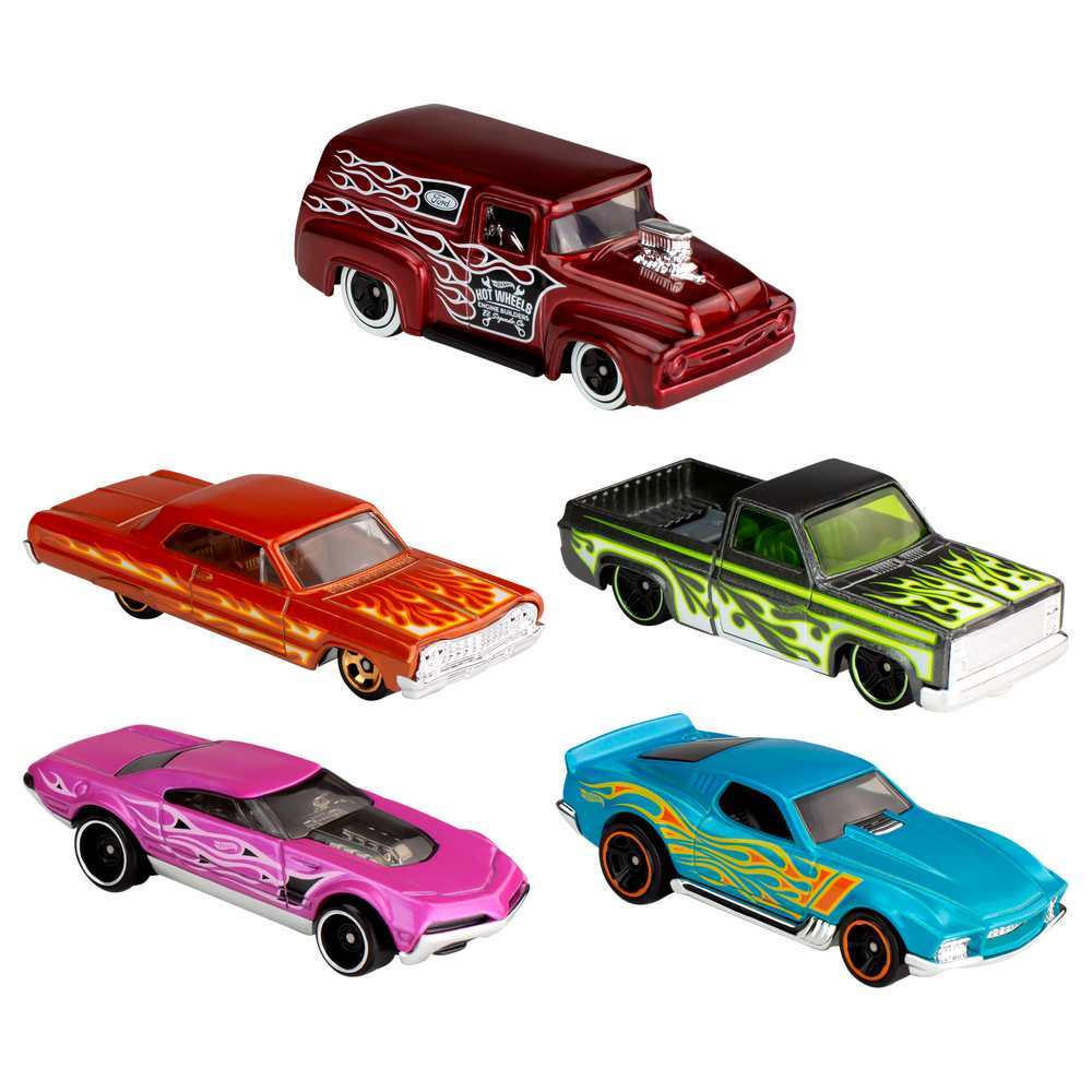 Hot Wheels Vehicles 1:64 5 Pack - HW Flames