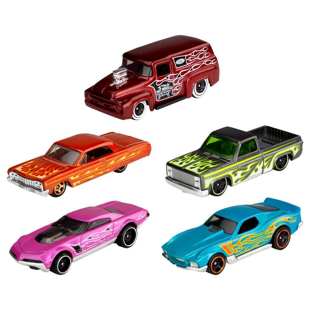 Hot Wheels Vehicles 1:64 5 Pack - HW Flames