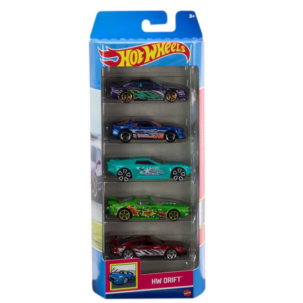 Hot Wheels Vehicles 1:64 5 Pack - HW Drift