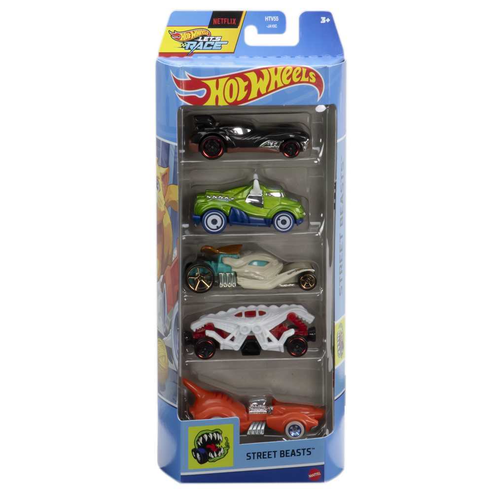 Hot Wheels Vehicles 1:64 5 Pack - Street Beasts