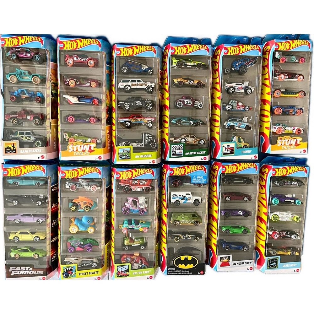 Hot Wheels 5 Pack Cars Assorted Random Selected