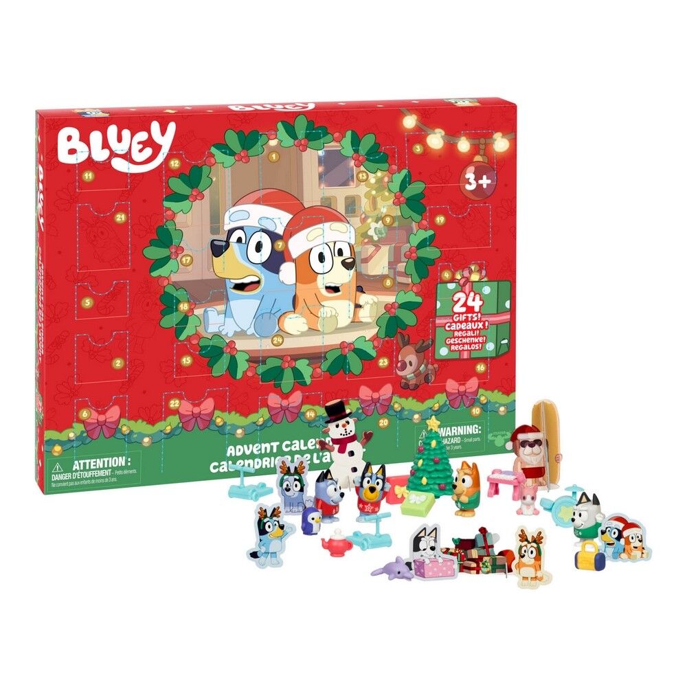 Bluey S13 Mini Figure Advent Calendar with 24 Surprise Gifts