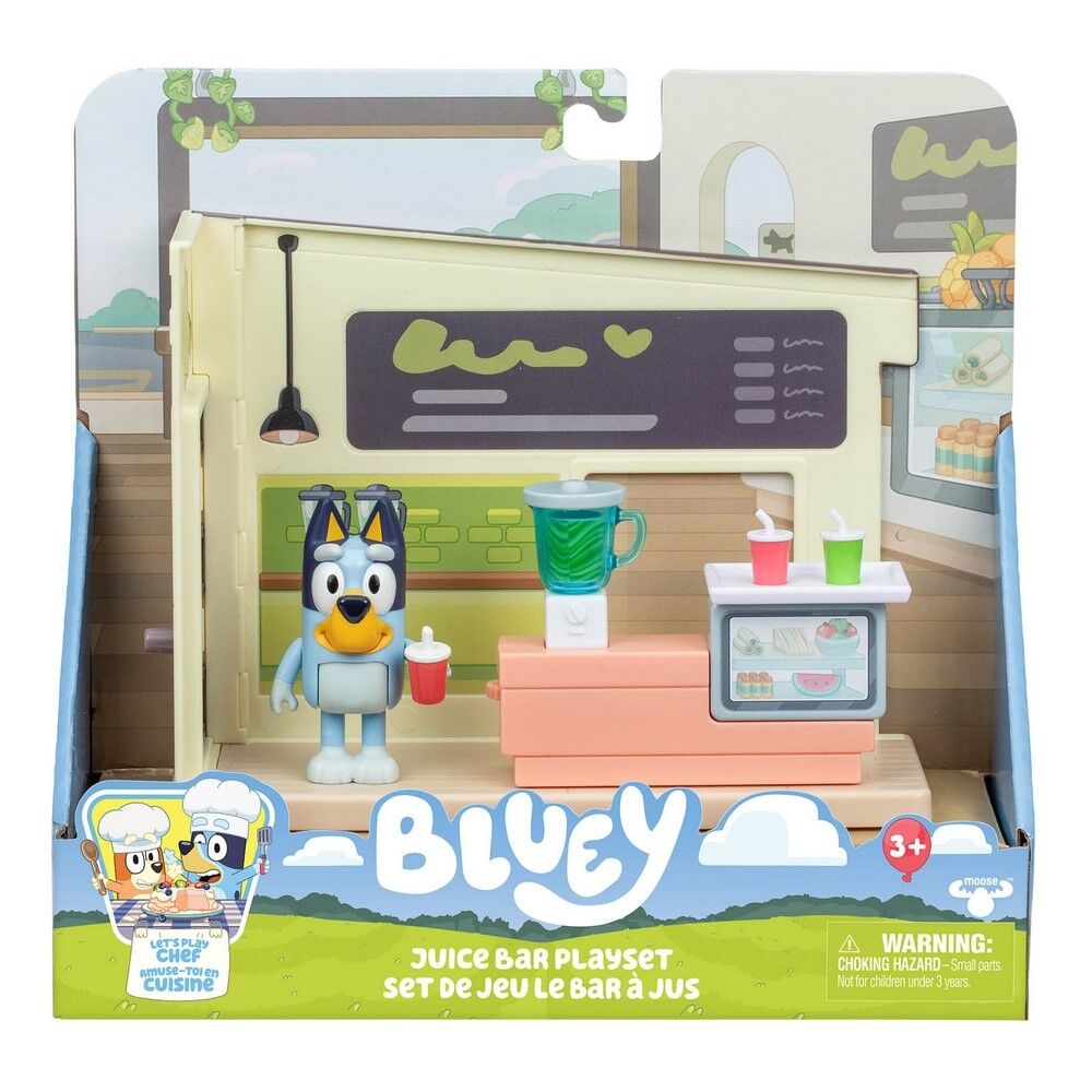 Bluey Juice Bar Playset Includes Stickers