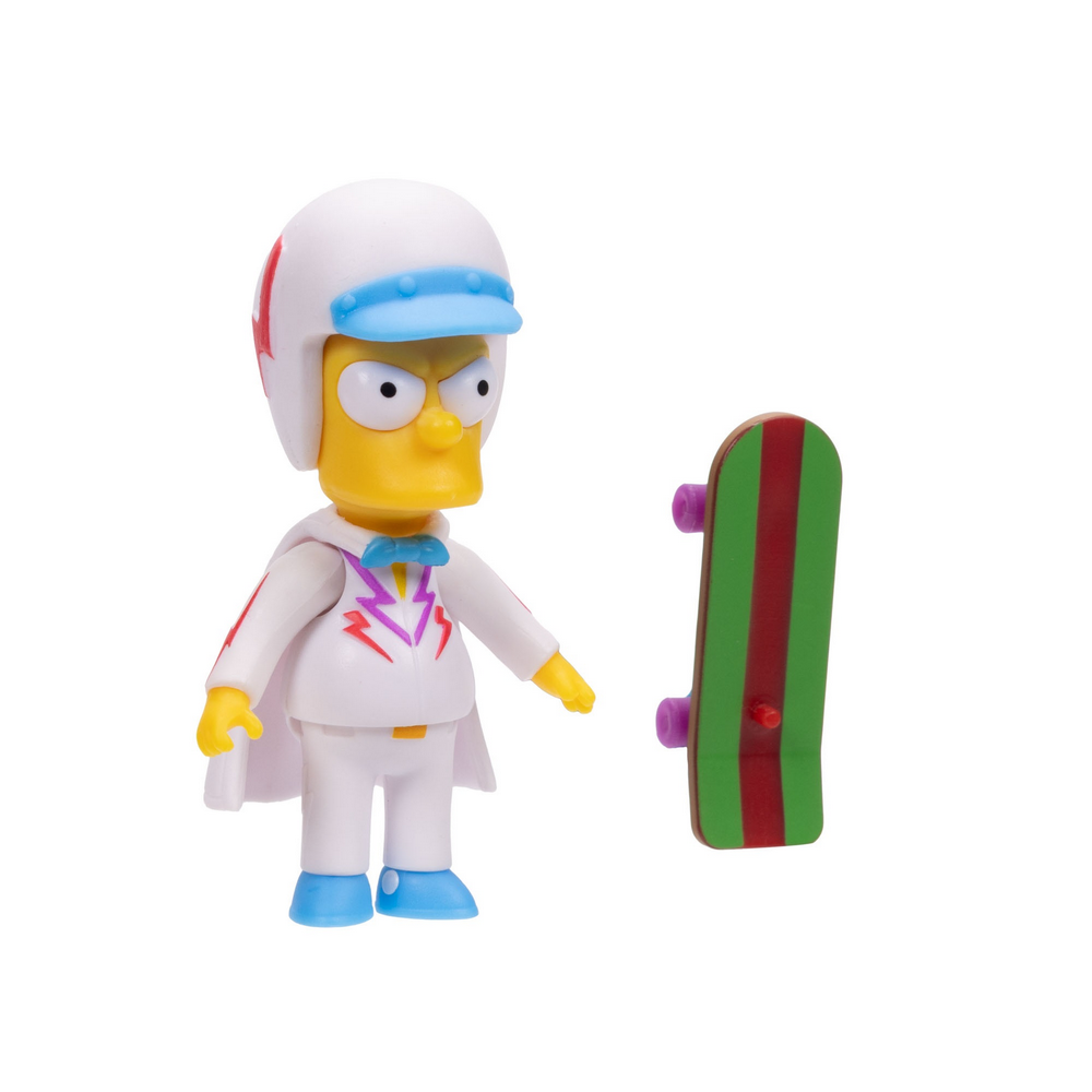 The Simpsons Bart 2.5 Inch Action Figure with Skateboard Accessory