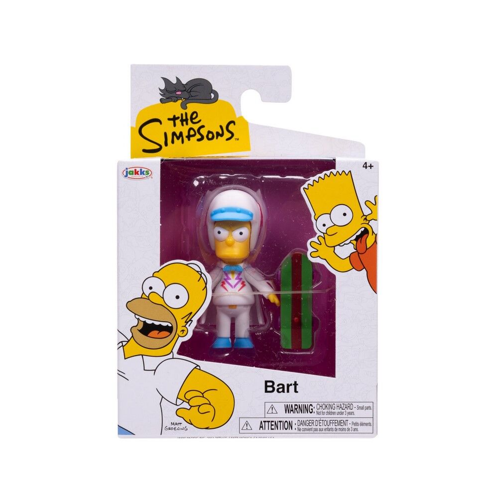 The Simpsons Bart 2.5 Inch Action Figure with Skateboard Accessory