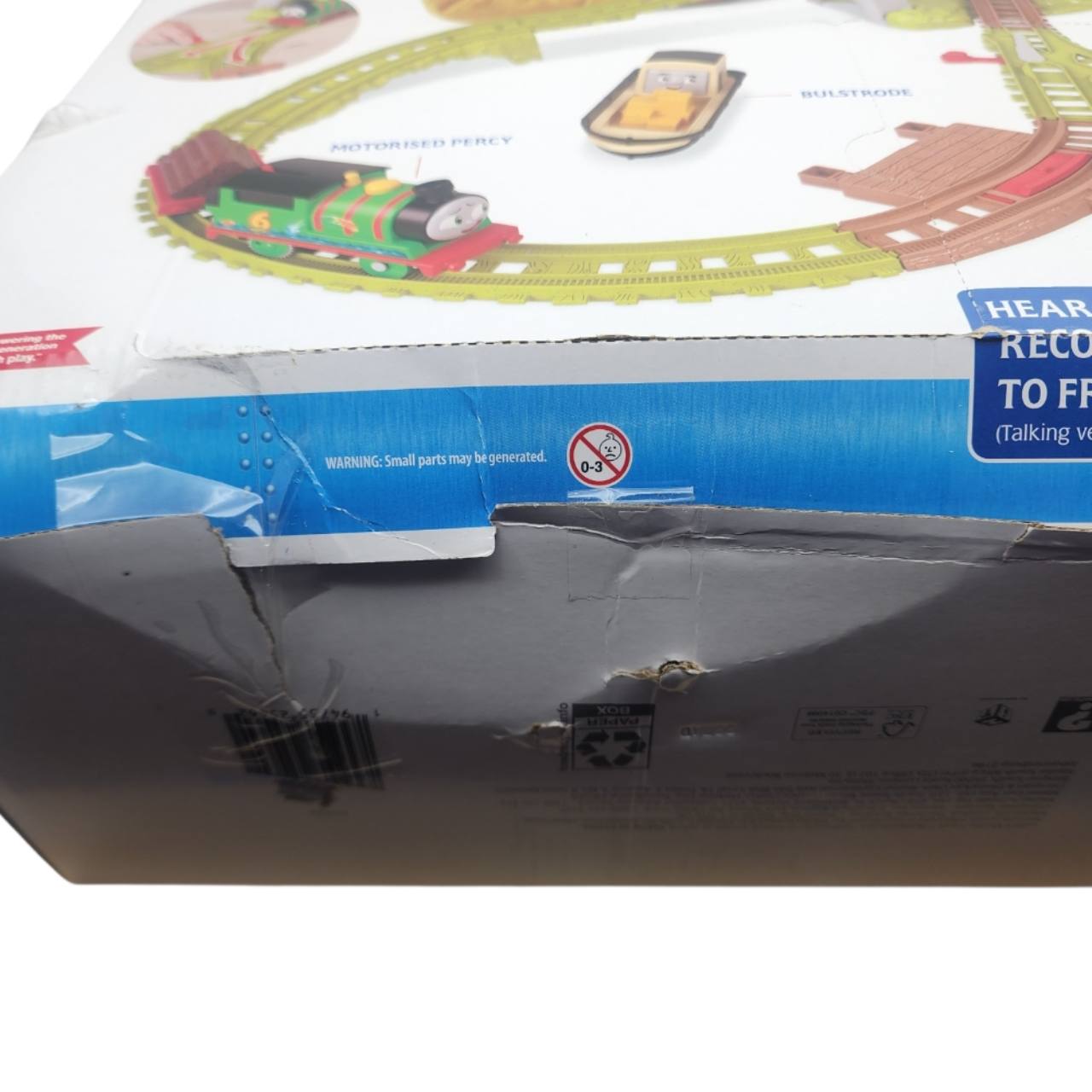 Fisher-Price Thomas & Friends Talking Bulstrode & Which-Way Bridge Set – Damaged Packaging