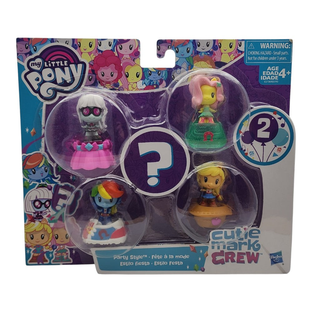 My Little Pony Cutie Mark Crew Party Style Figure Set – Detached Packaging