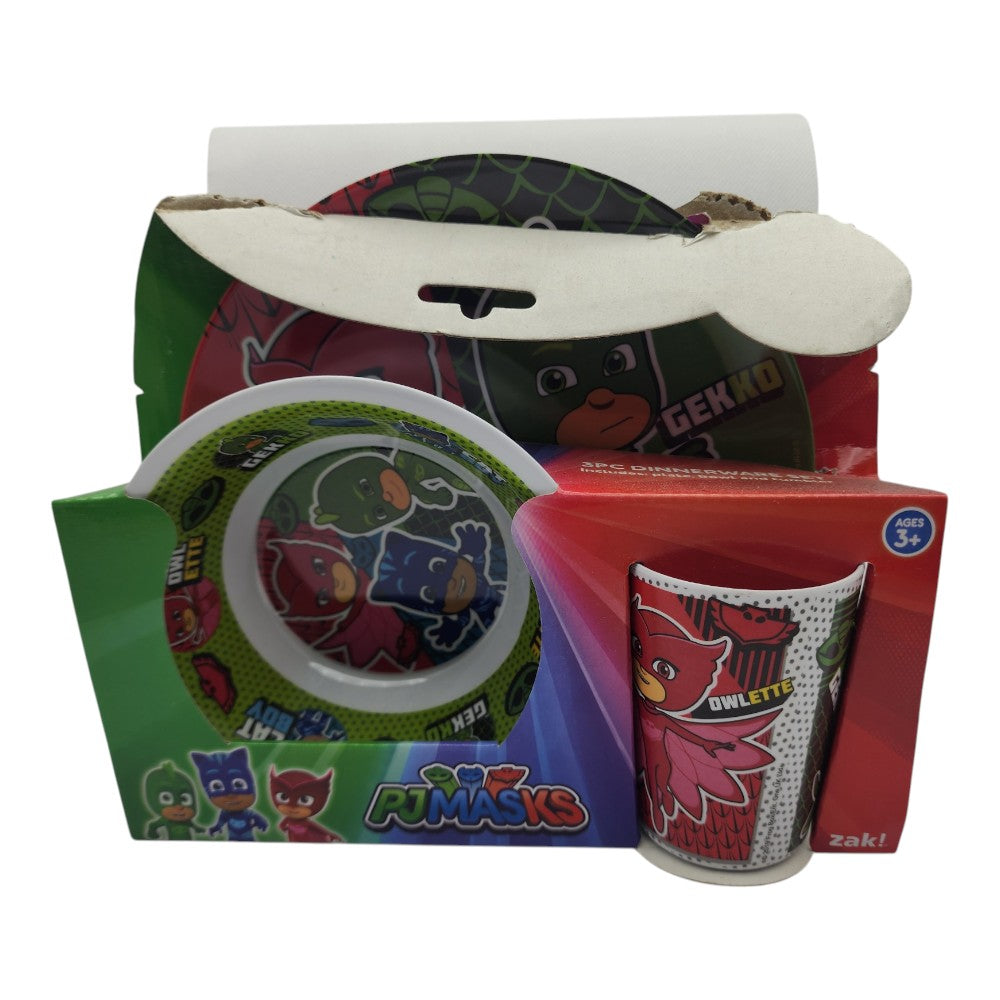 PJ Masks 3-Piece Dinnerware Set – Damaged Packaging