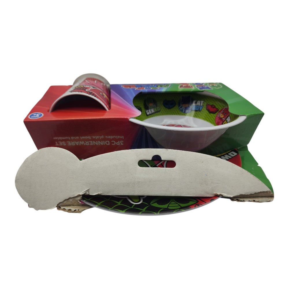 PJ Masks 3-Piece Dinnerware Set – Damaged Packaging