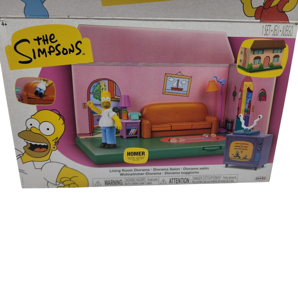 The Simpsons Living Room Diorama with Homer – Damaged Packaging