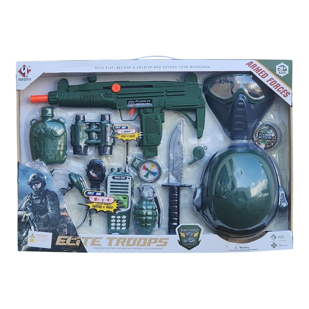Elite Troops Military Role-Play Set – Broken Toy Helmet