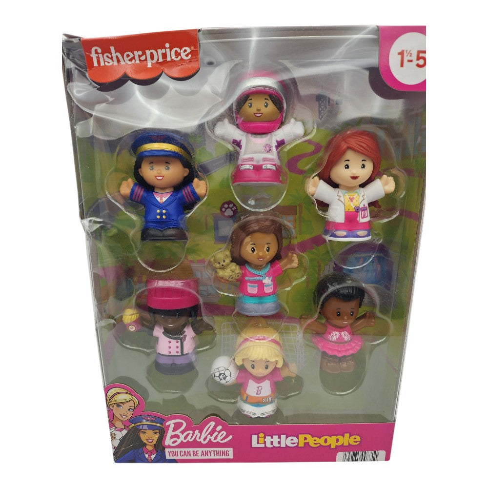 Fisher-Price Little People Barbie You Can Be Anything Figure Set – Damaged Packaging