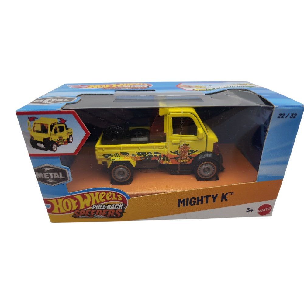Hot Wheels Pull-Back Speeders Mighty K – Damaged Packaging