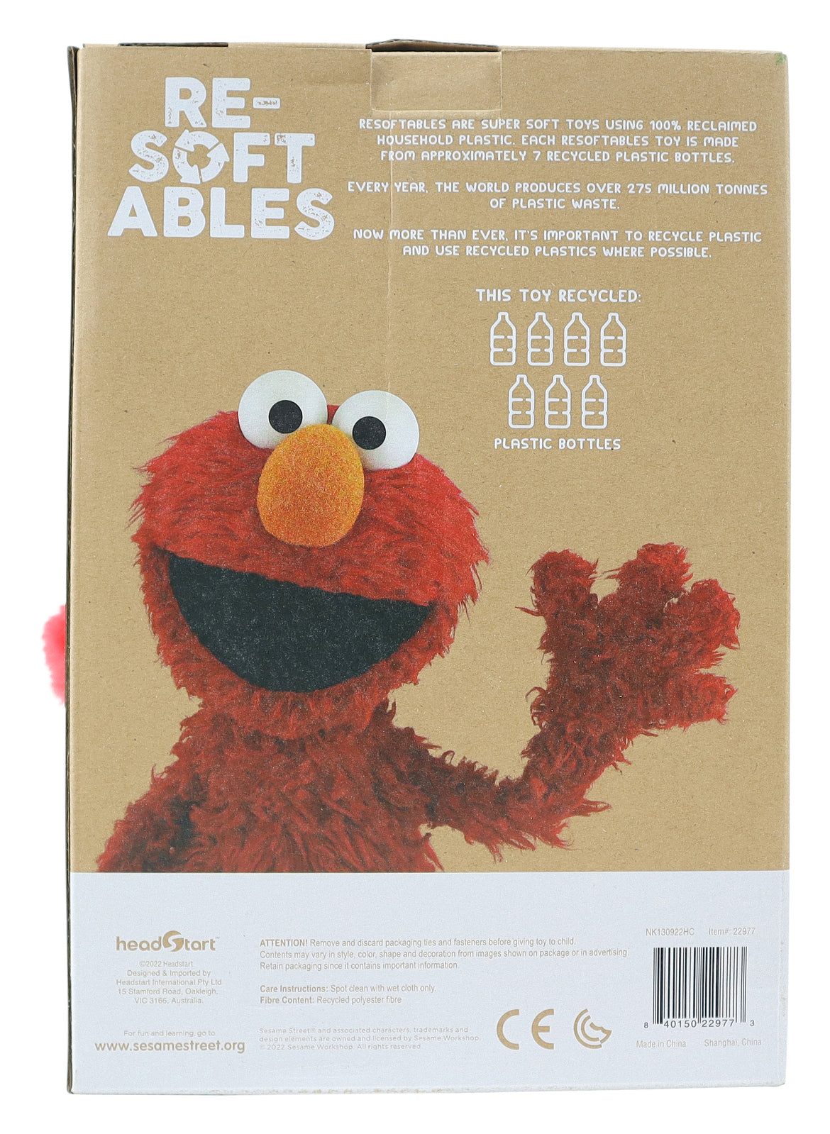 Resoftables Sesame Street Medium Plush - Elmo