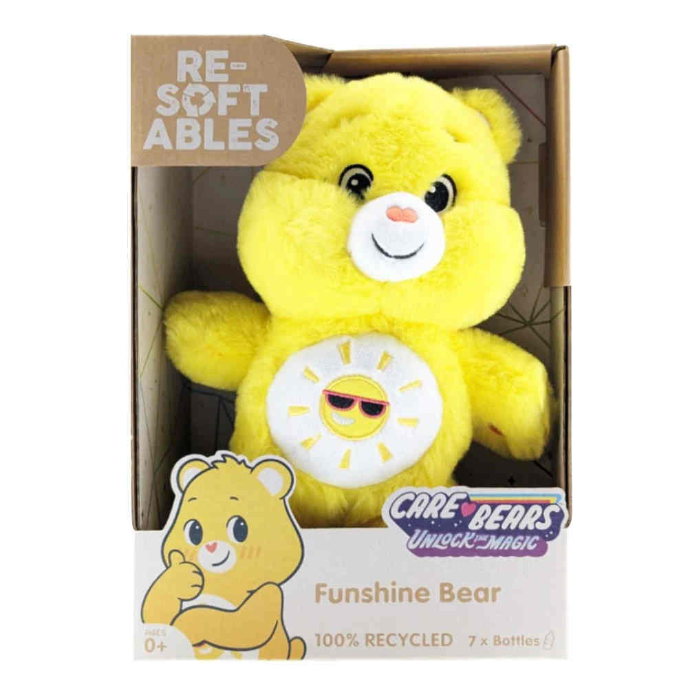 Resoftables Care Bears Medium Plush - Funshine Bear