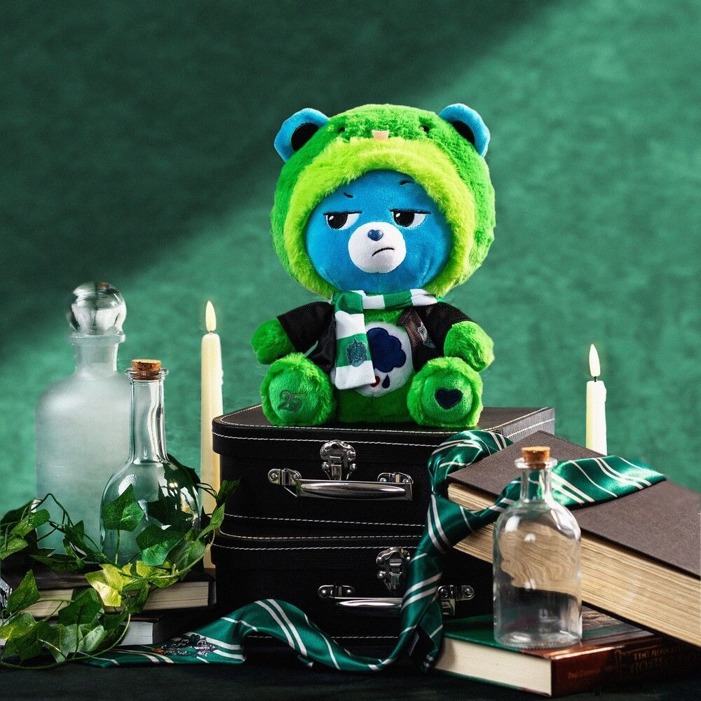Care Bear Harry Potter Hoodie Plush 25 Years of Magic - Slytherin House Grumpy Bear
