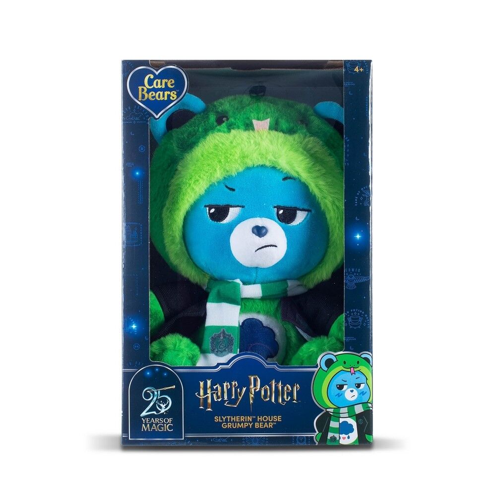 Care Bear Harry Potter Hoodie Plush 25 Years of Magic - Slytherin House Grumpy Bear