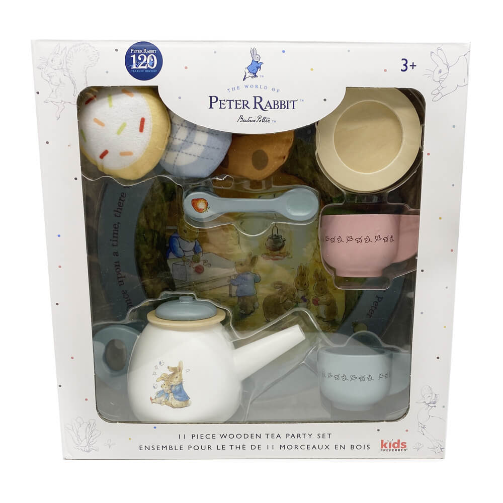 Peter Rabbit - 11 Piece Wooden Tea Party Set