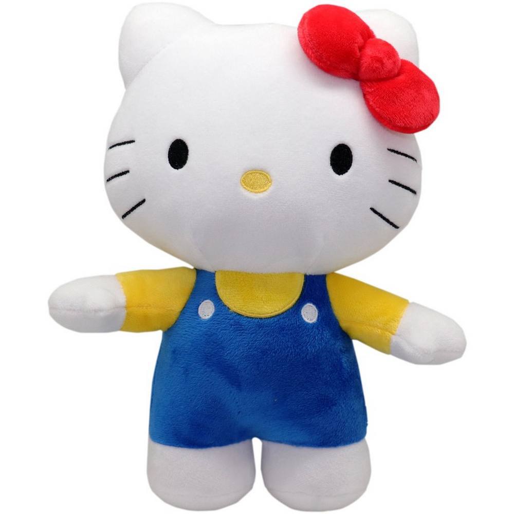 Resoftables 10" Hello Kitty Plush - Blue Overalls