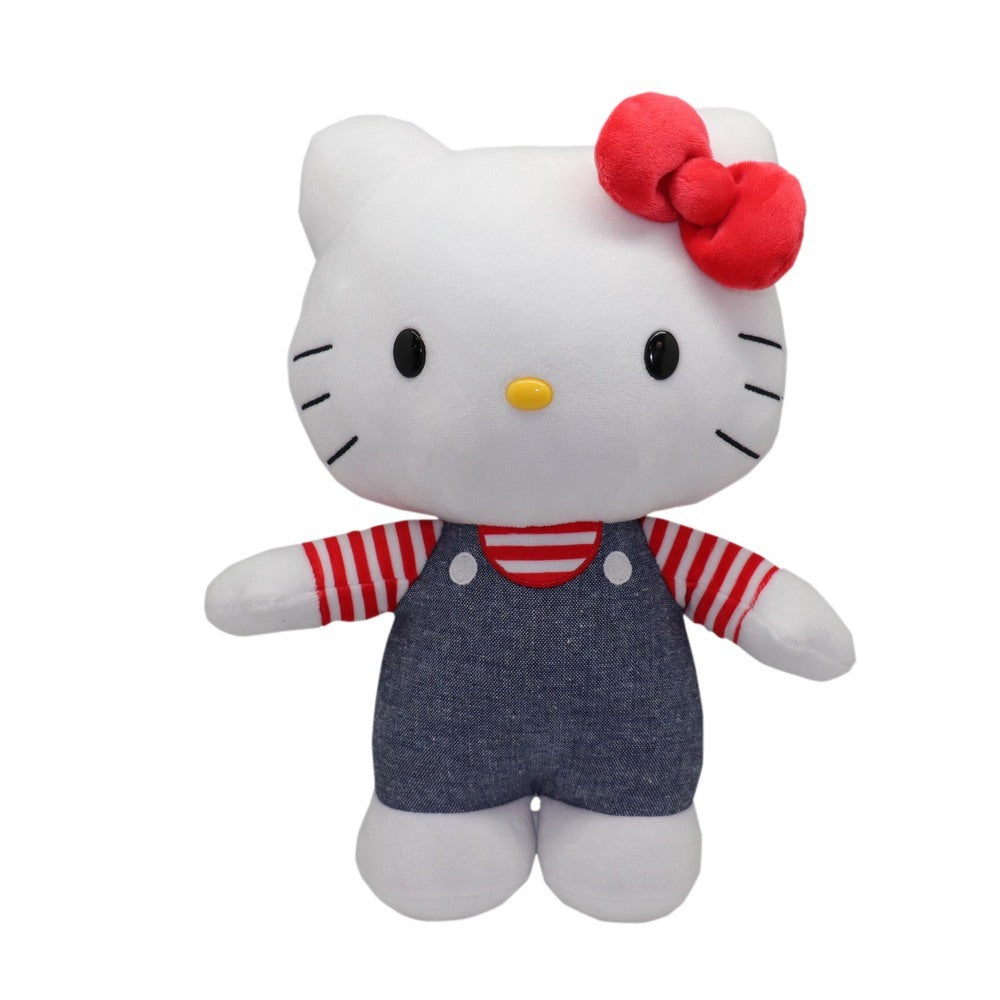 Hello Kitty Plush - Denim Overalls (12")