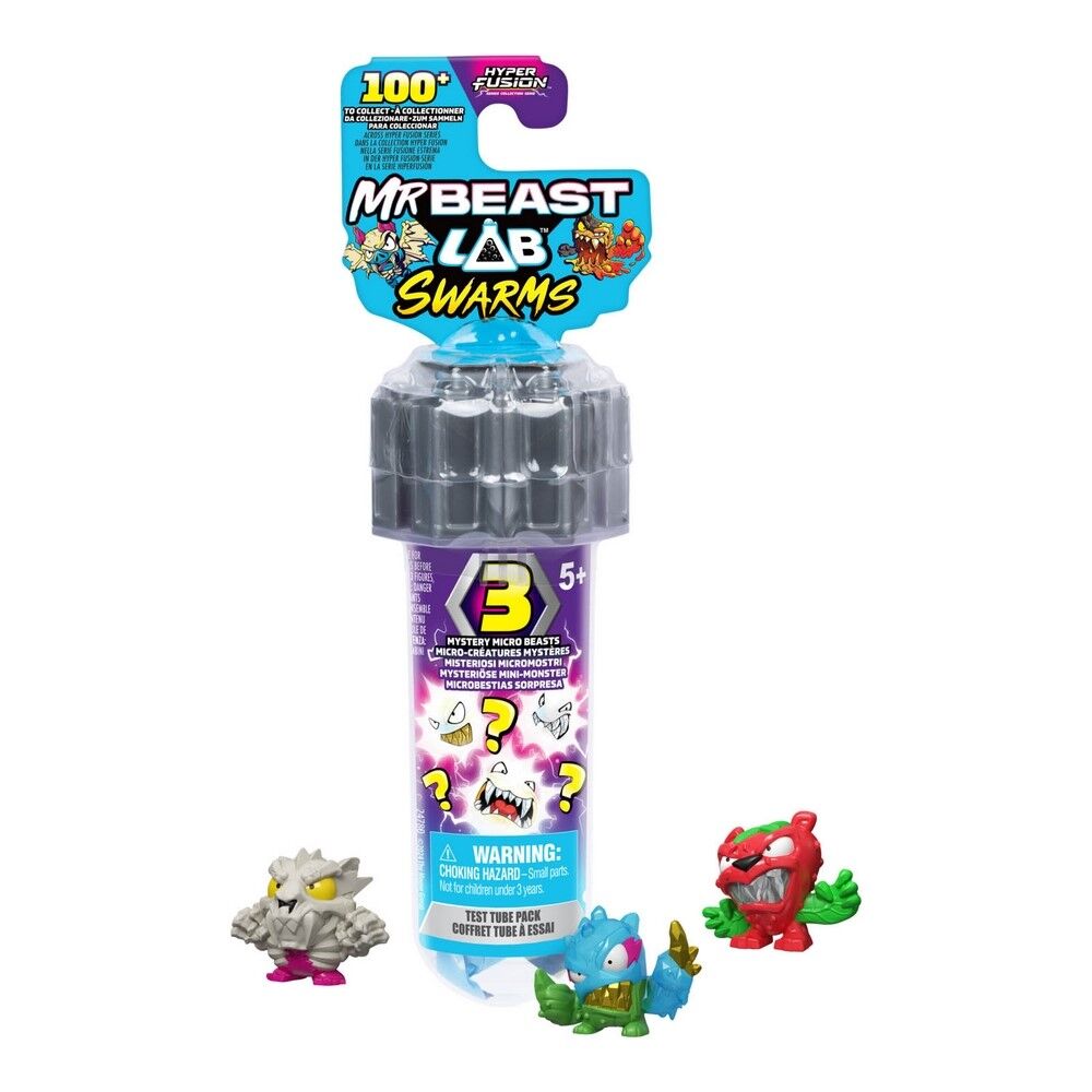 Mr Beast Lab Swarms Test Tube Collection 3 Pack Random Selected