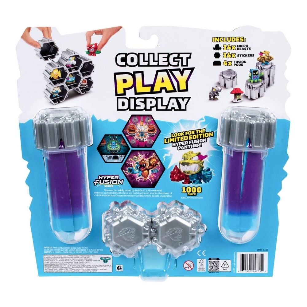 MrBeast Lab Swarms Hyper Fusion Series  Mega Lab Pack with 14 Micro Beasts Inside