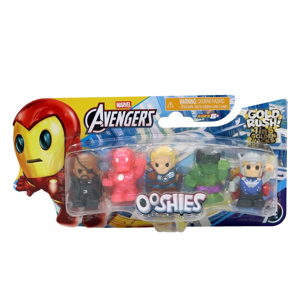 Ooshies Marvel Avengers 5-Pack Pencil Toppers