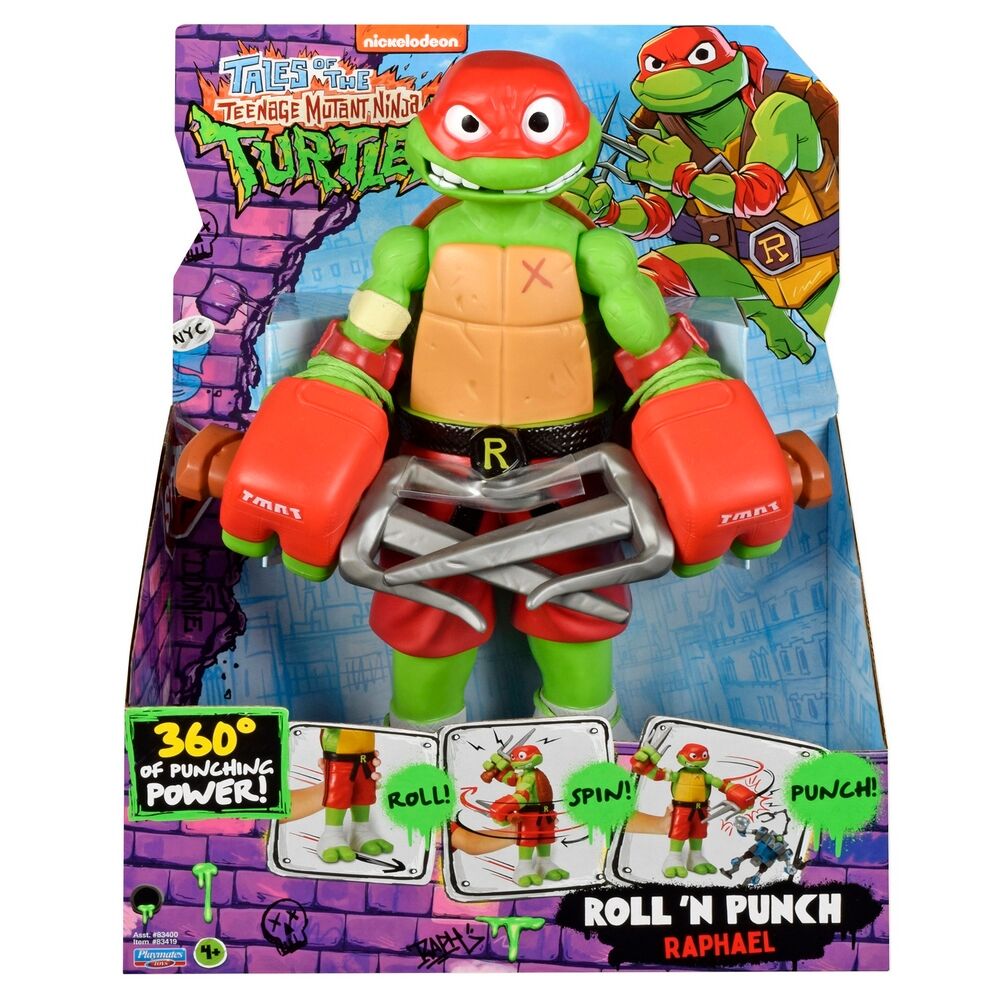 TMNT TV 12'' Roll and Punch Figure Raphael