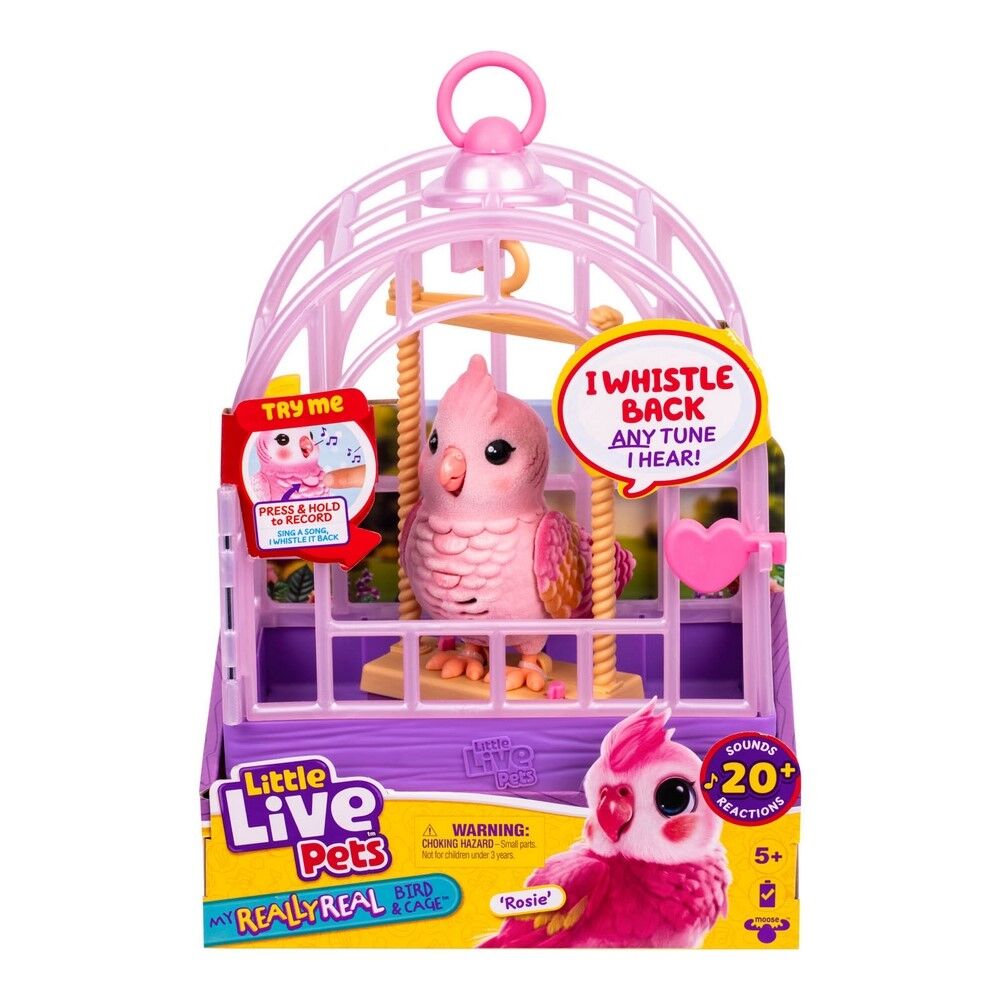 Little Live Pets My Really Real Bird & Cage - Rosie