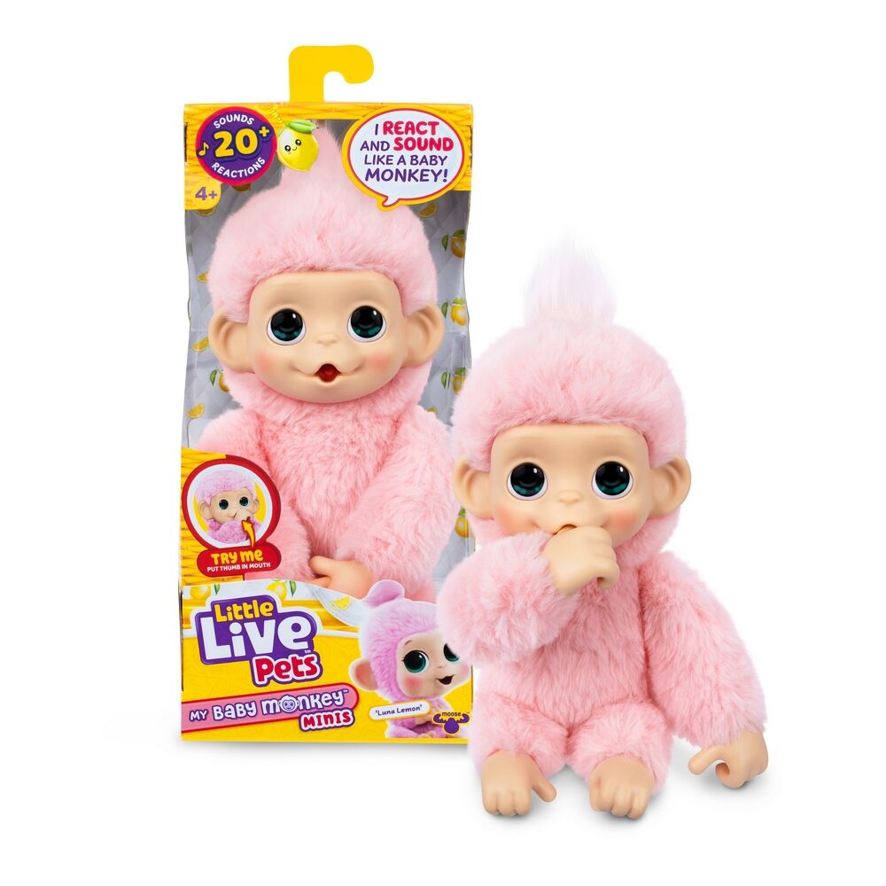 Little Live Pets My Baby Monkey Minis - Luna Lemon