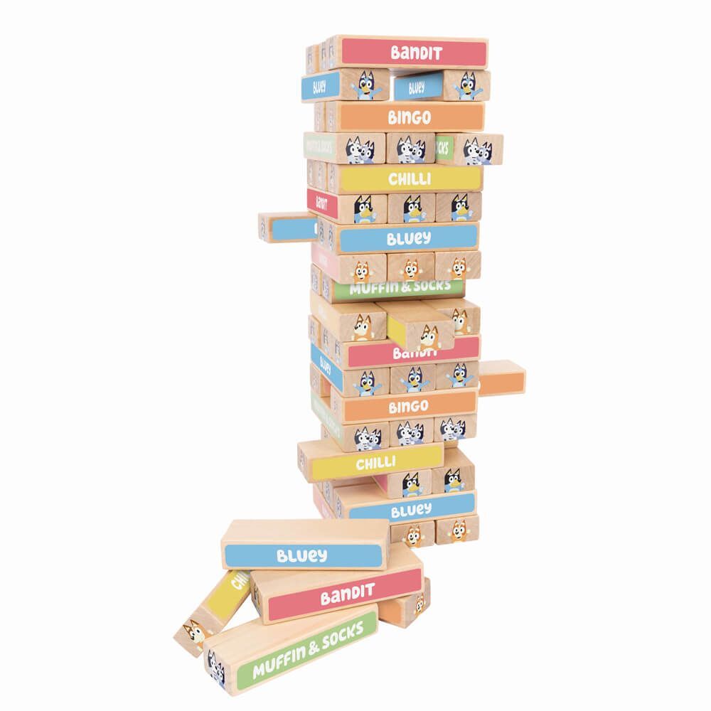 Bluey - Wooden Tumbling Tower