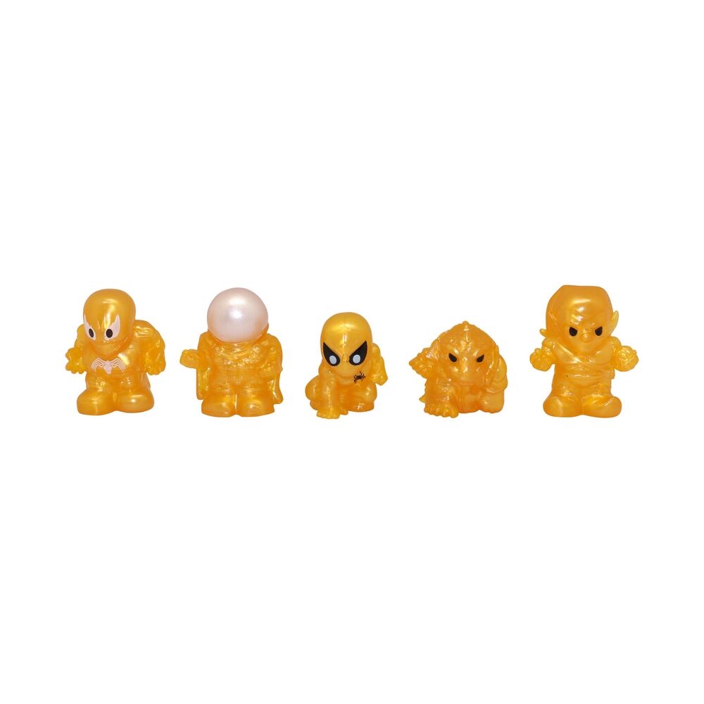 Ooshies Marvel Spider-Man Gold Rush 5-Pack Pencil Toppers