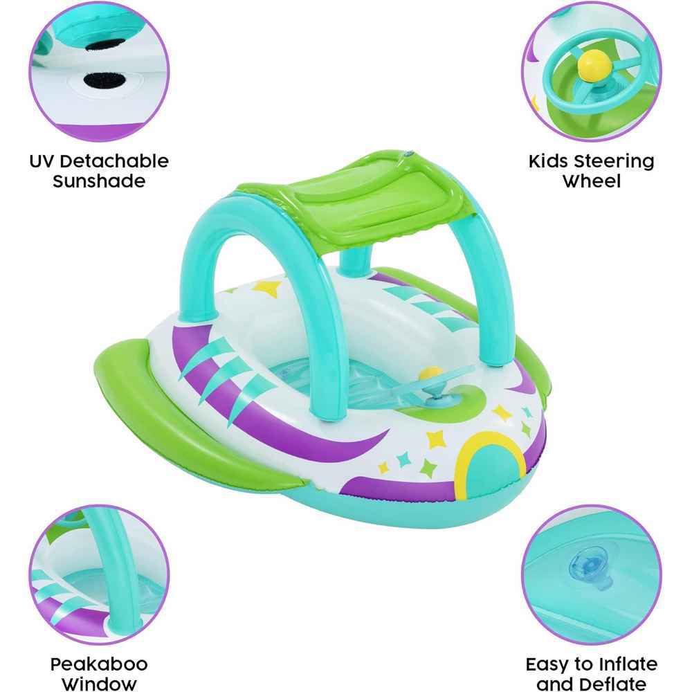 Bestway - Space Splash Shaded Baby Boat