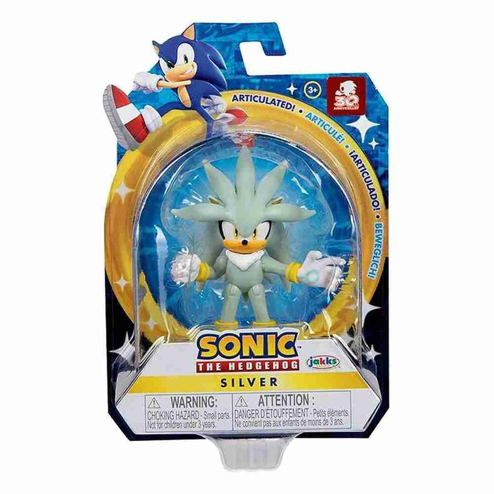 Sonic The Hedgehog Articulated Figure - Silver