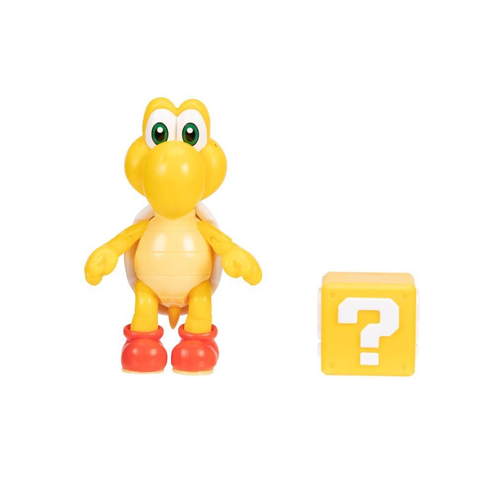 Super Mario Articulated Figure - Red Koopa Troopa with Question Block (4")